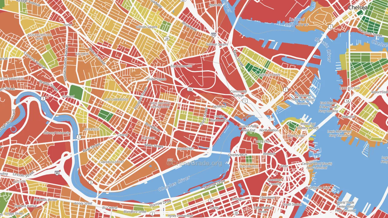 02141, MA Map of Theft Rates