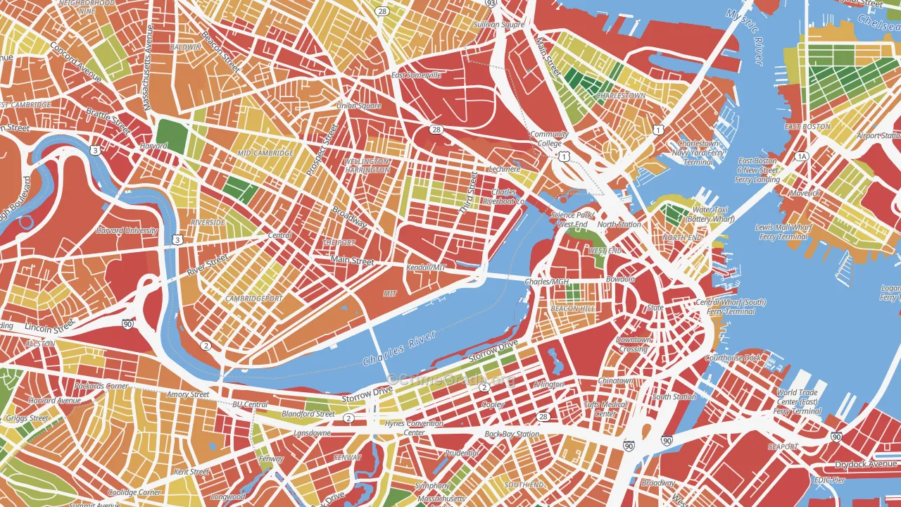 02142, MA Map of Theft Rates