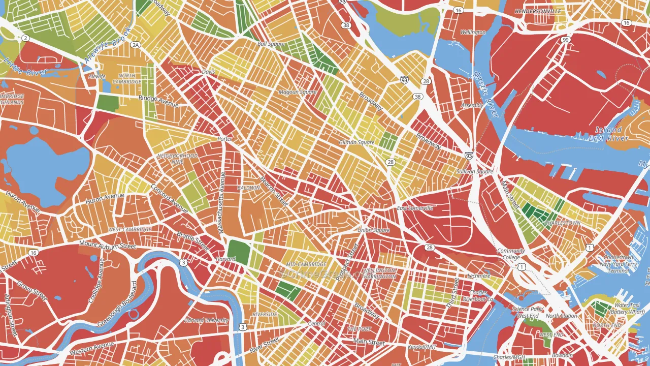 02143, MA Map of Theft Rates