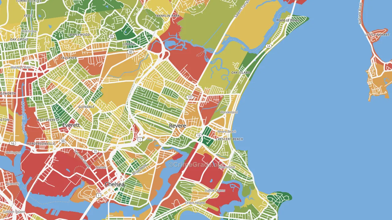 02151, MA Map of Theft Rates