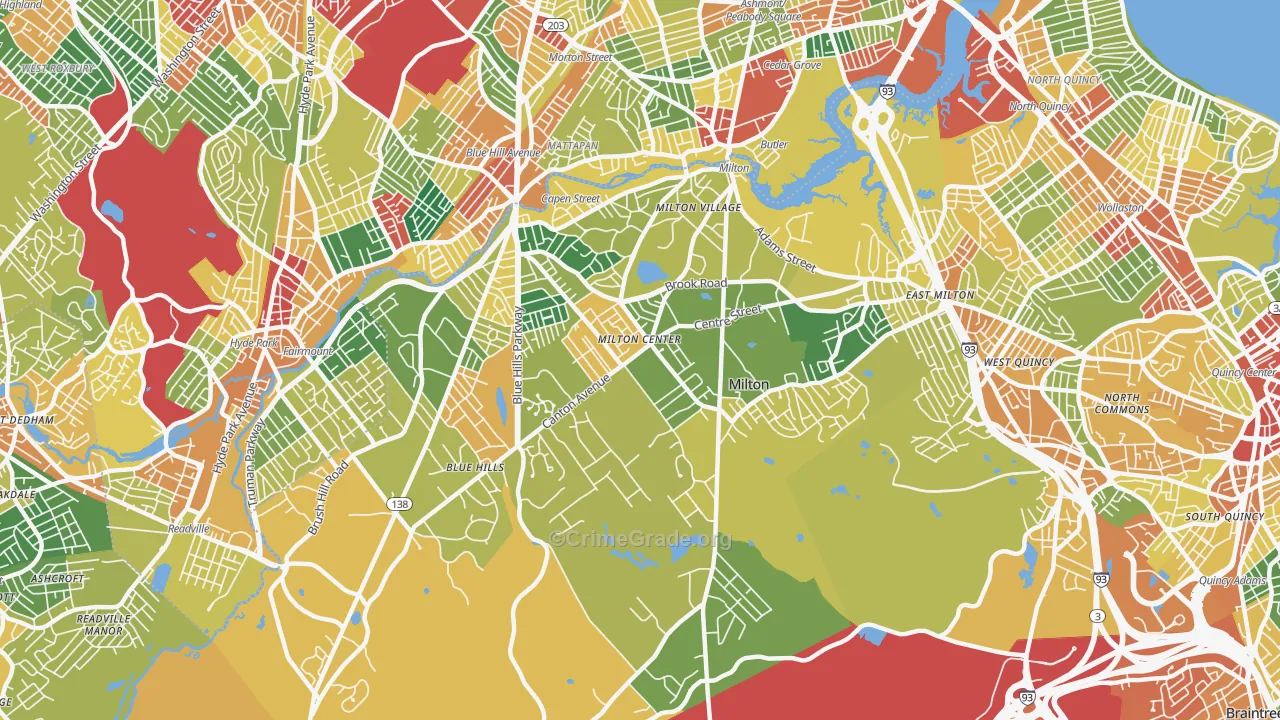 02186, MA Map of Theft Rates