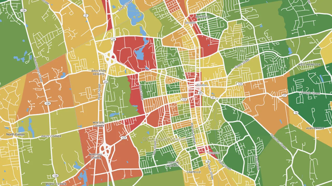 02301, MA Map of Theft Rates