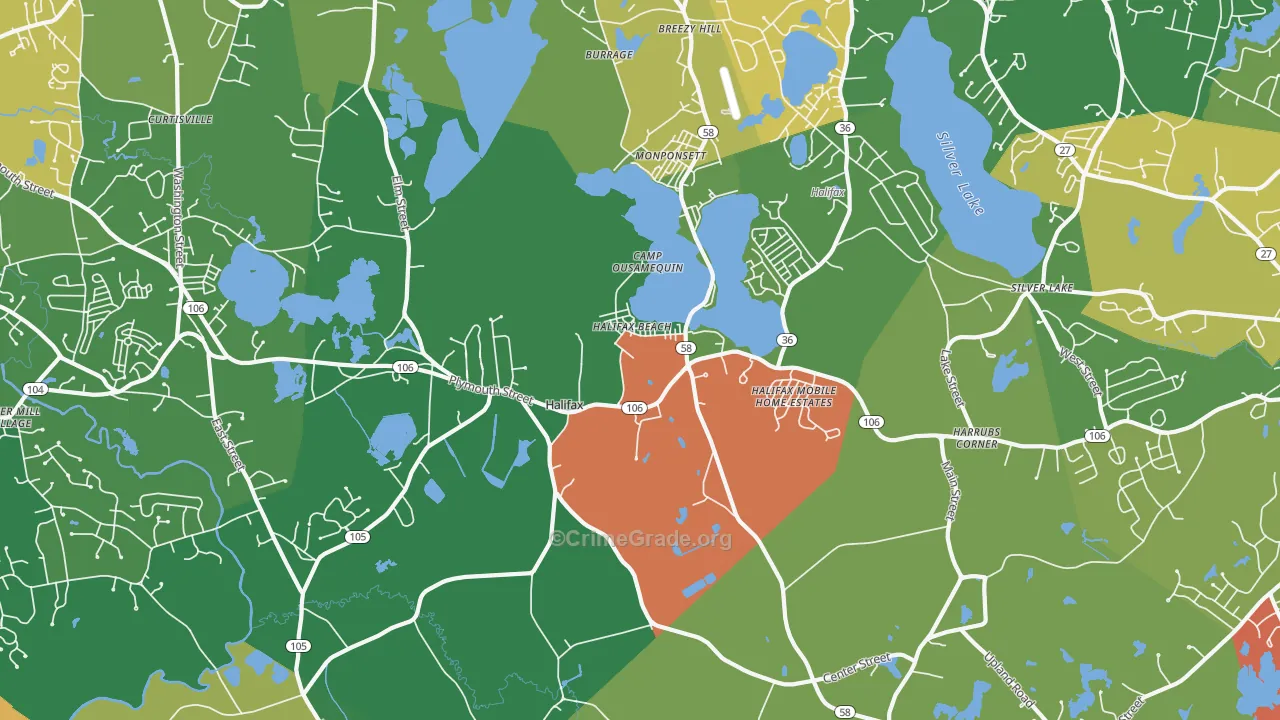 02338, MA Map of Theft Rates