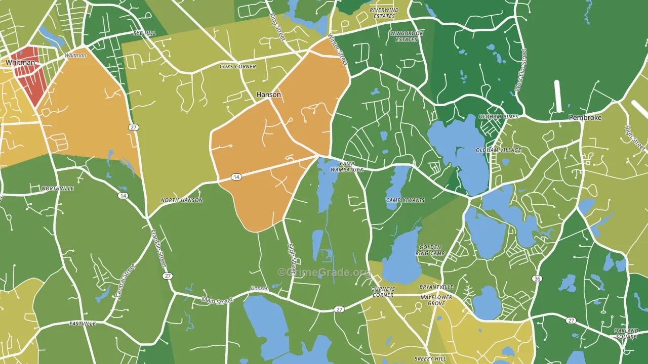 02341, MA Map of Theft Rates