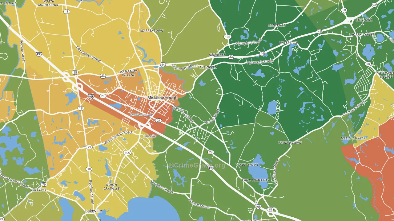 02346, MA Map of Theft Rates