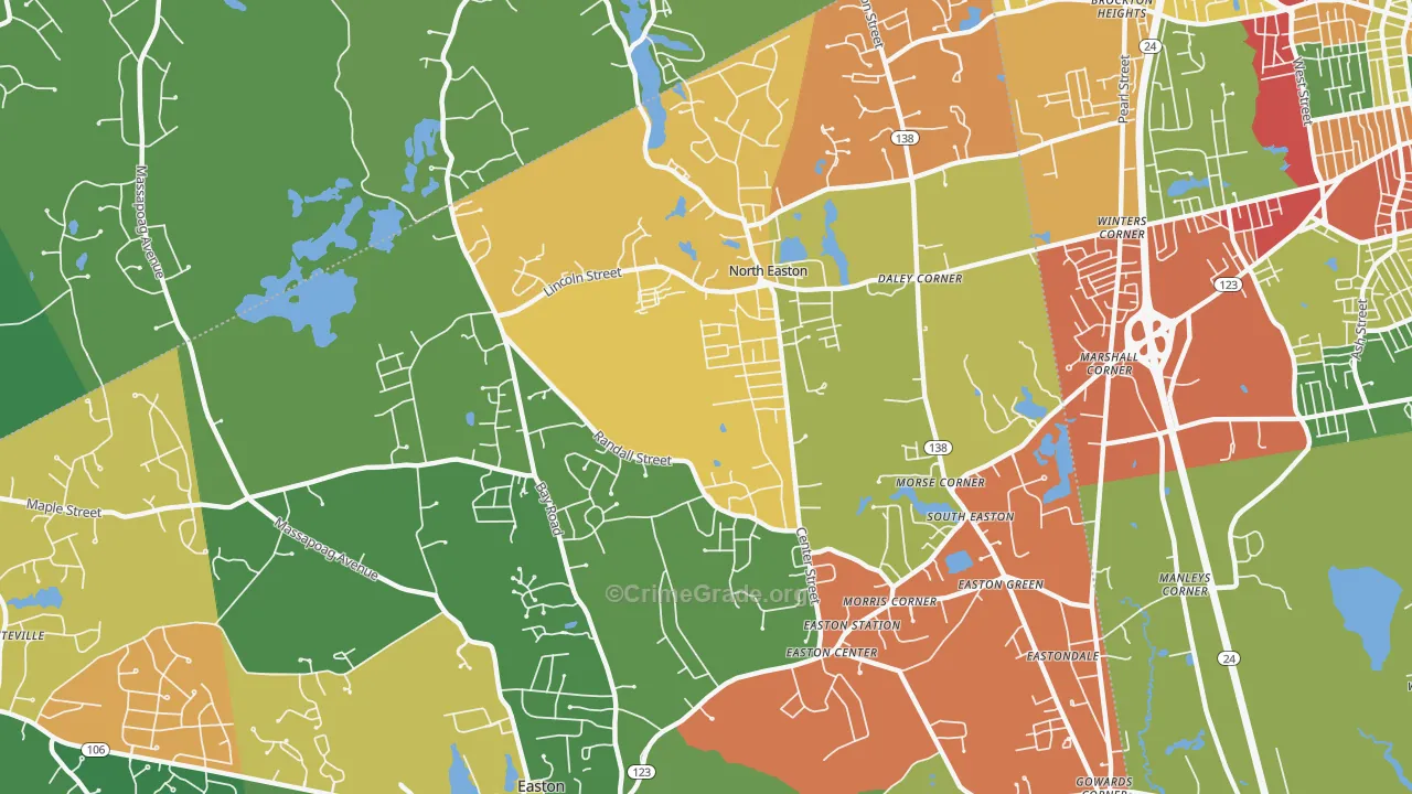 02356, MA Map of Theft Rates
