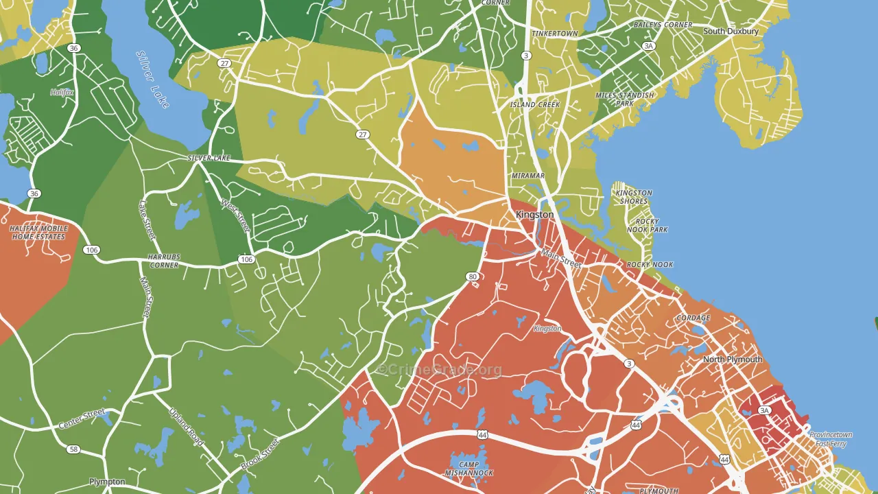 02364, MA Map of Theft Rates