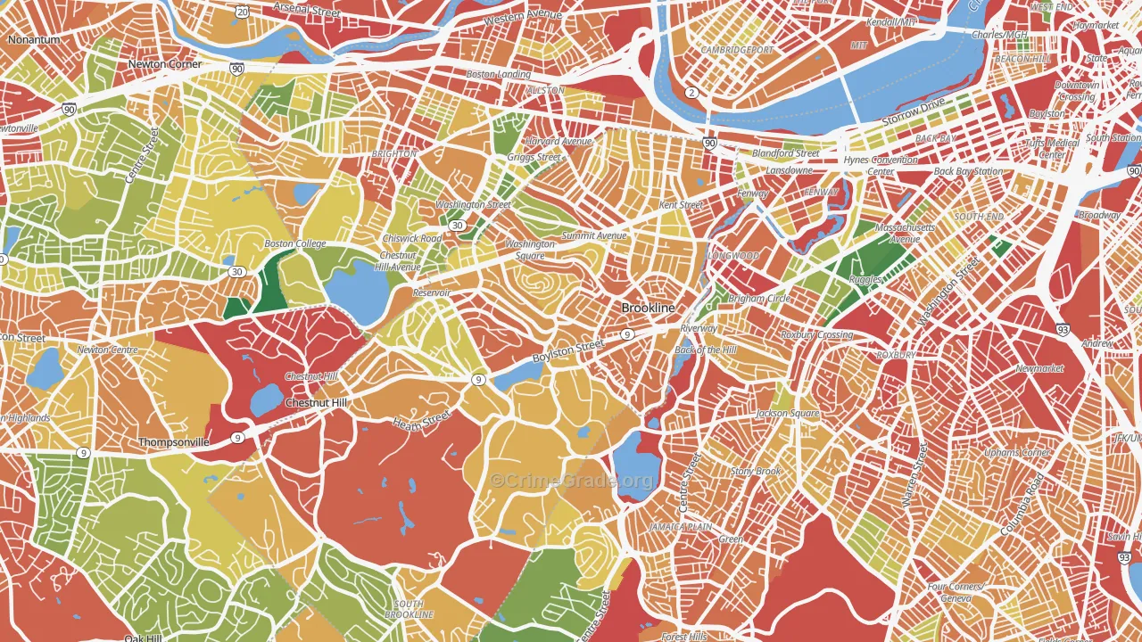 02445, MA Map of Theft Rates