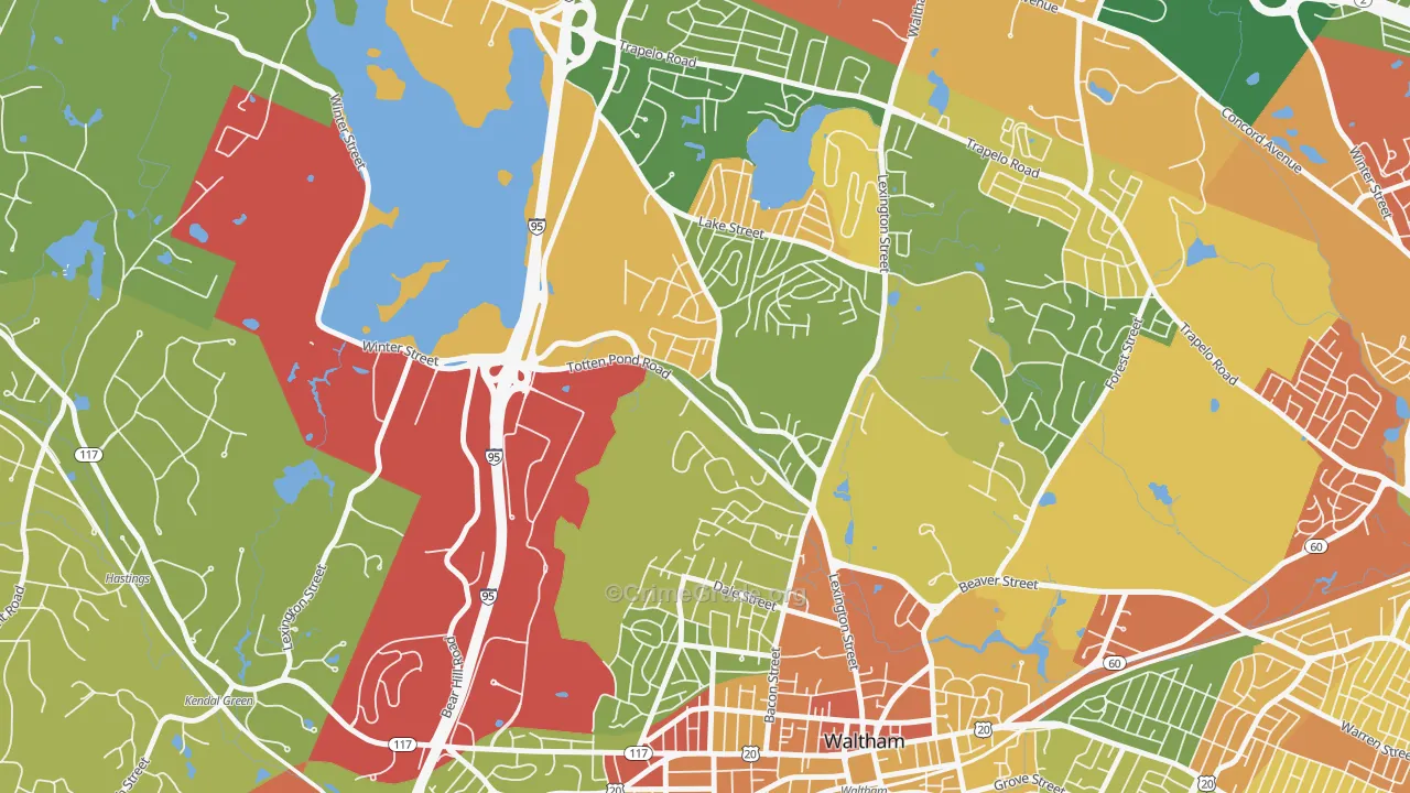 02451, MA Map of Theft Rates