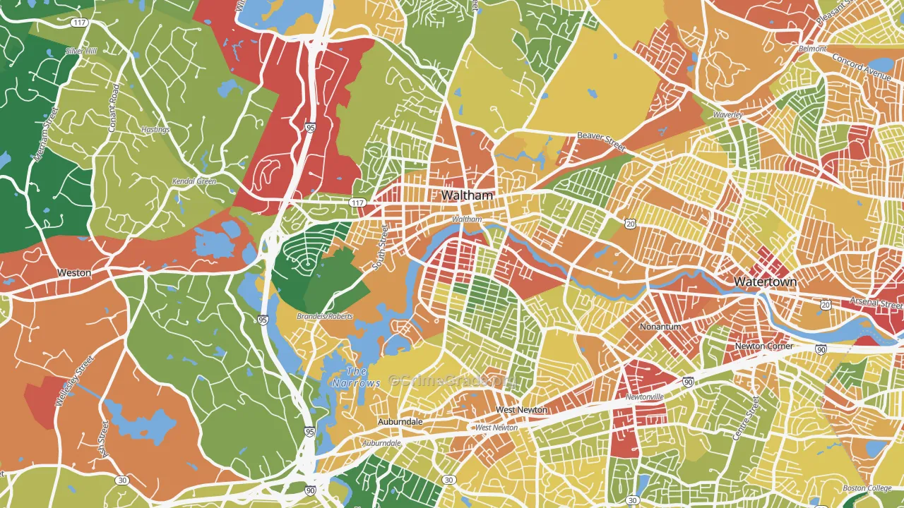 02453, MA Map of Theft Rates