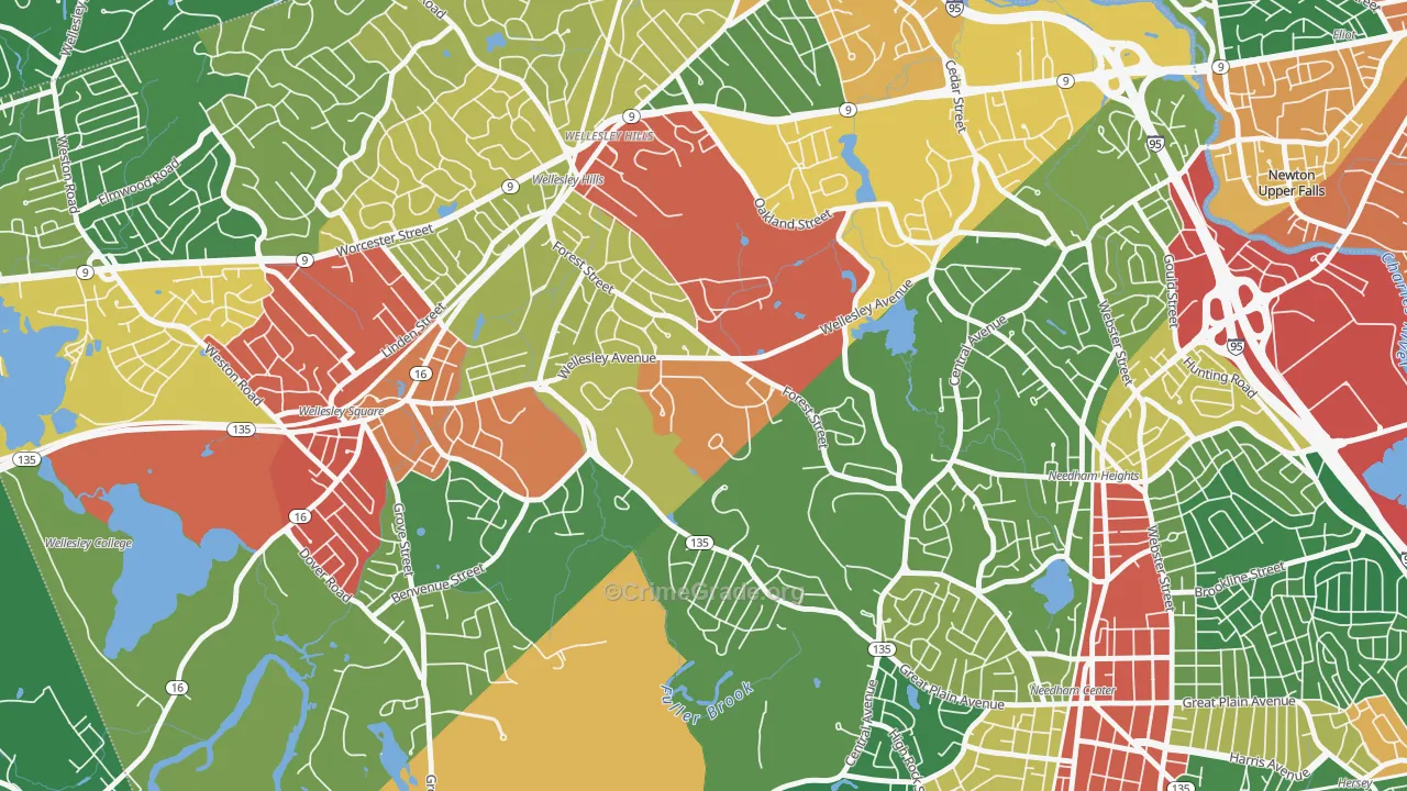 02457, MA Map of Theft Rates