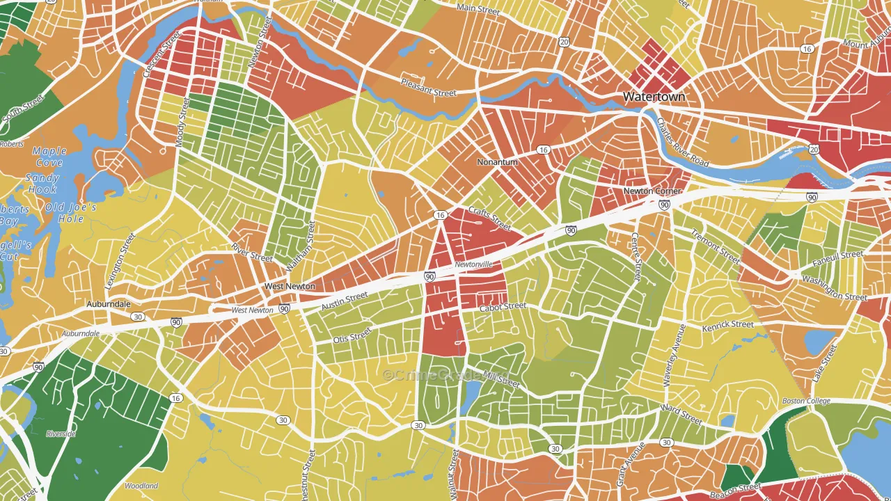 02460, MA Map of Theft Rates