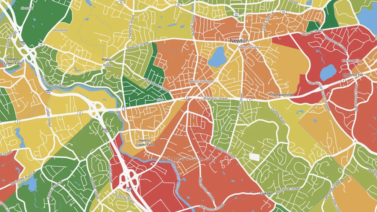 02461, MA Map of Theft Rates