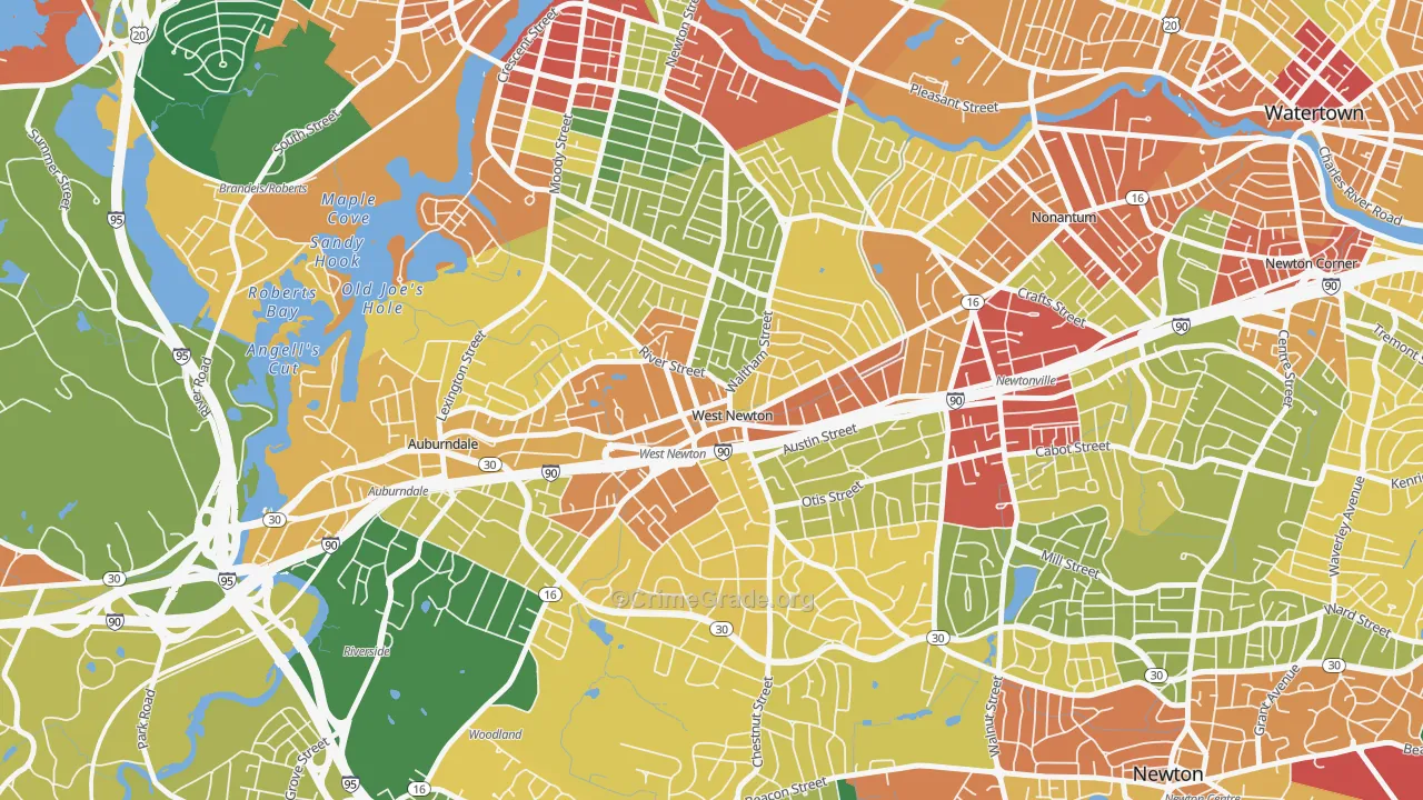 02465, MA Map of Theft Rates