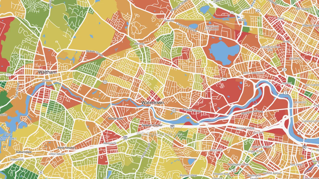 02472, MA Map of Theft Rates