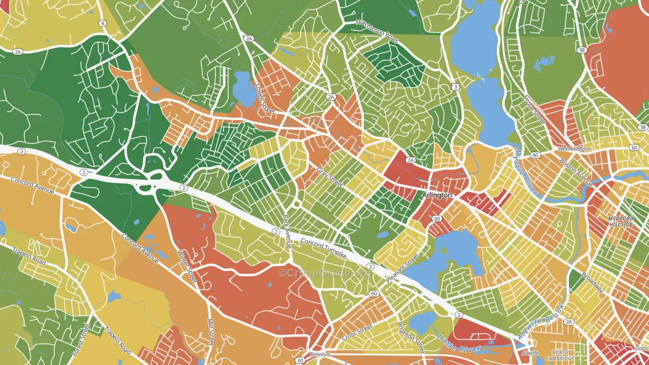 02476, MA Map of Theft Rates