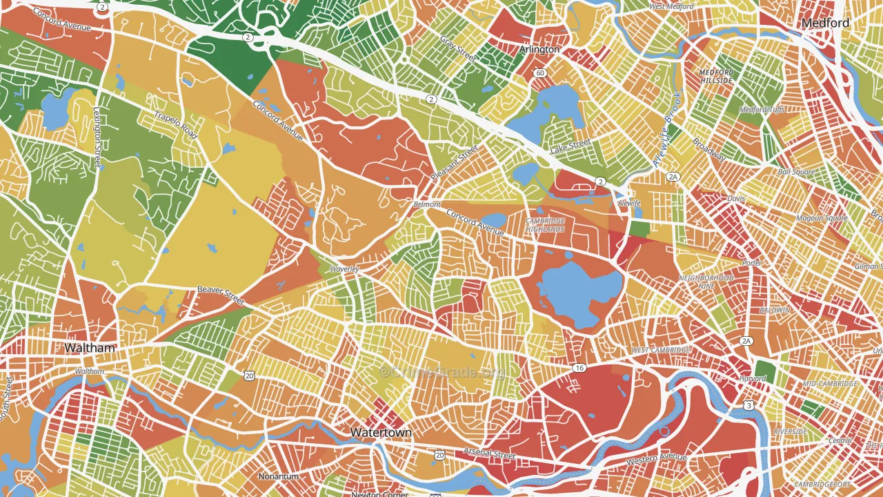 02478, MA Map of Theft Rates