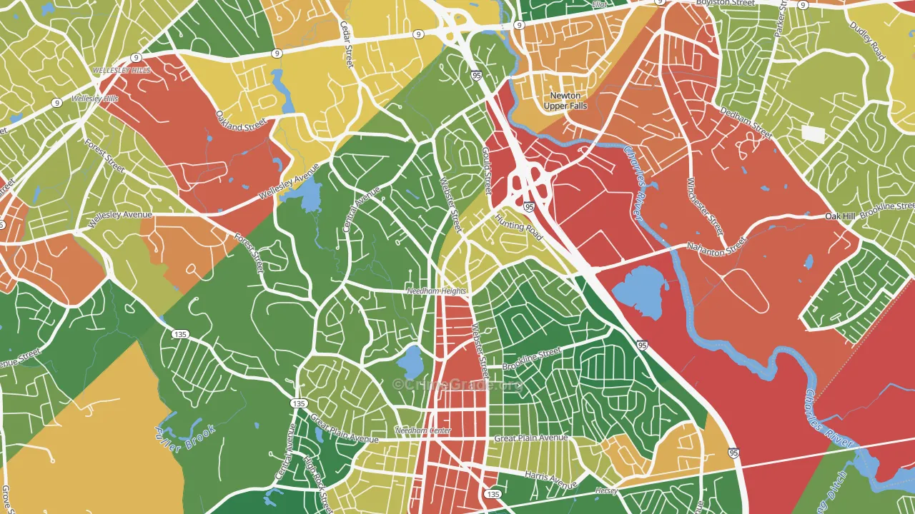 02494, MA Map of Theft Rates