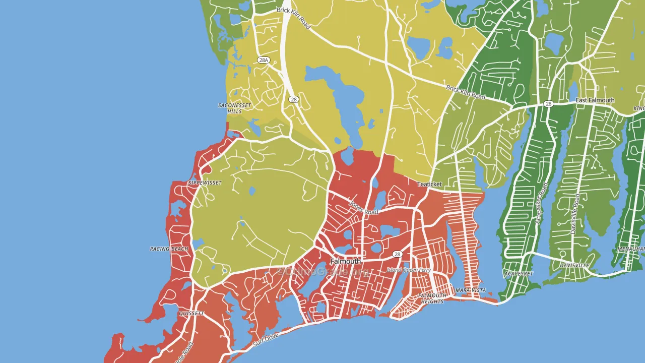 02540, MA Map of Theft Rates