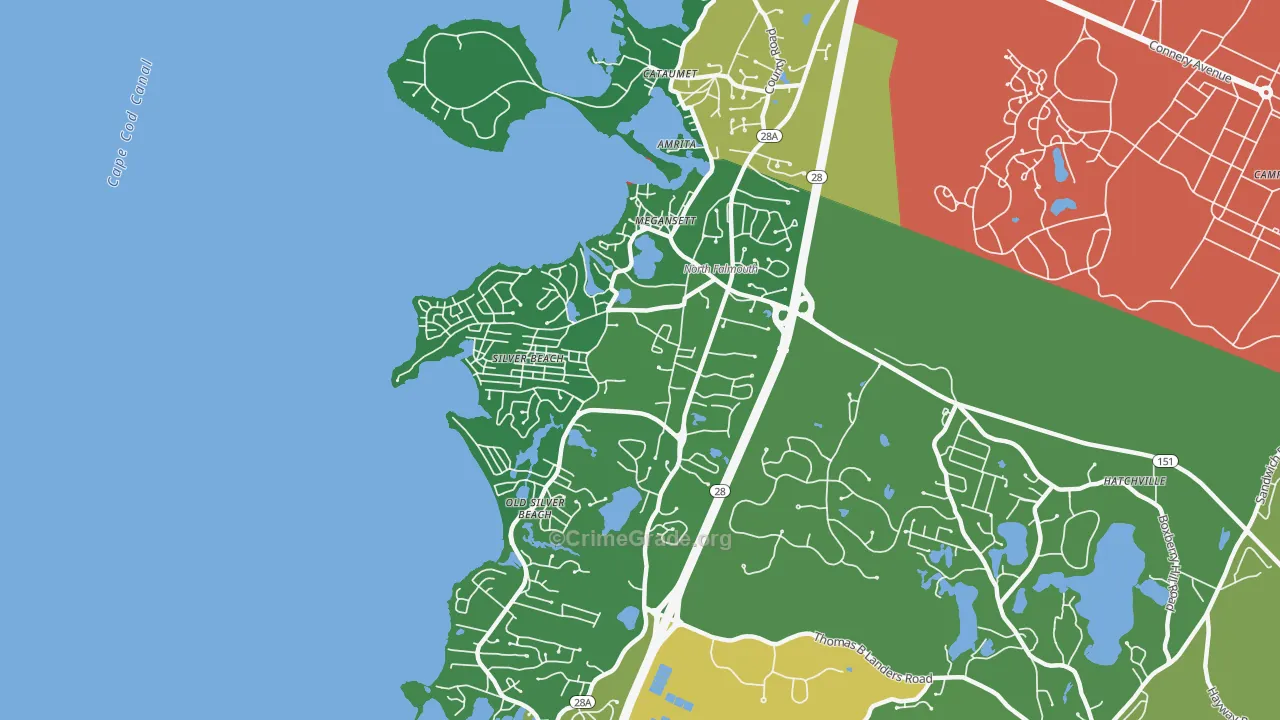 02556, MA Map of Theft Rates