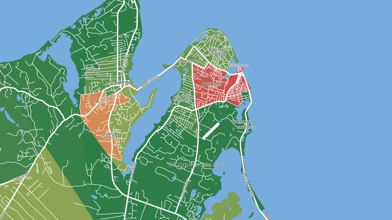 02557, MA Map of Theft Rates