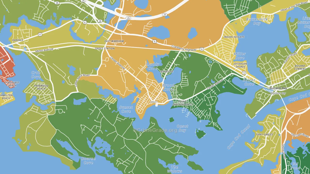 02558, MA Map of Theft Rates
