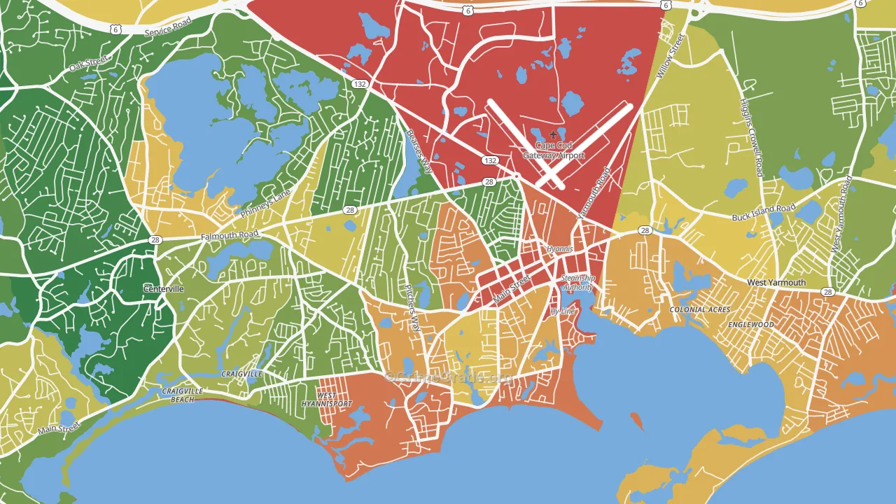 02601, MA Map of Theft Rates