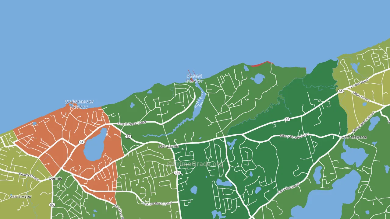 02641, MA Map of Theft Rates
