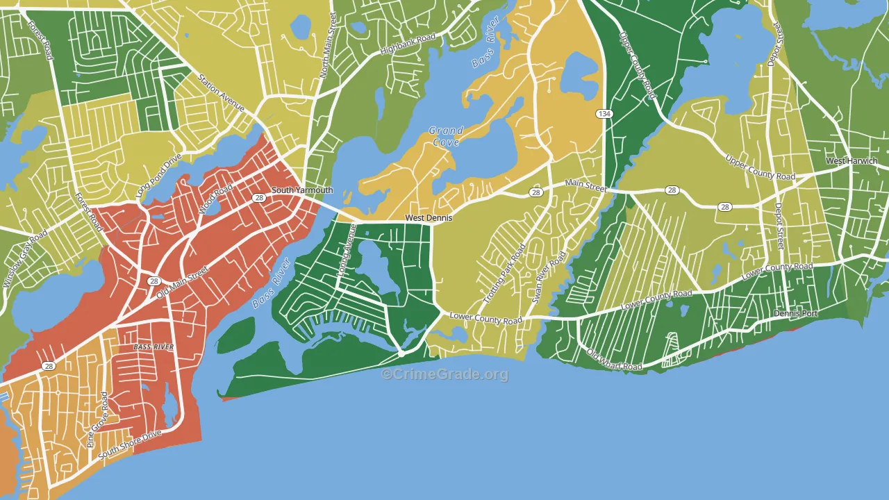 02670, MA Map of Theft Rates