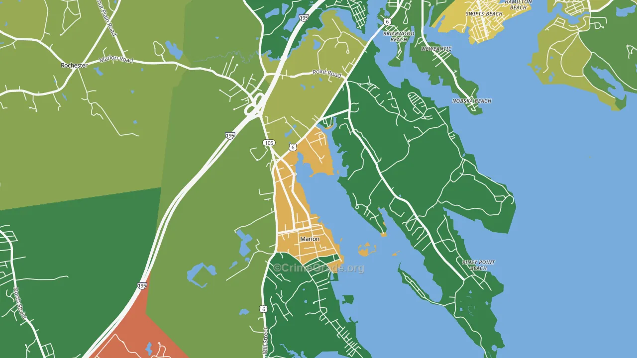02738, MA Map of Theft Rates