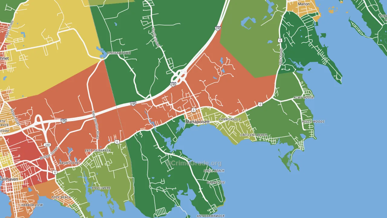 02739, MA Map of Theft Rates