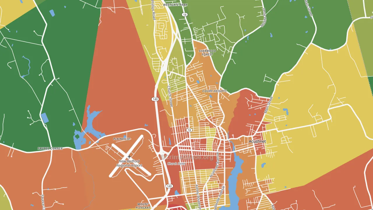 02745, MA Map of Theft Rates