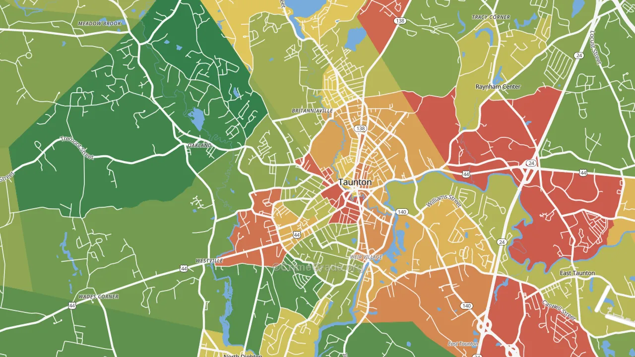 02780, MA Map of Theft Rates