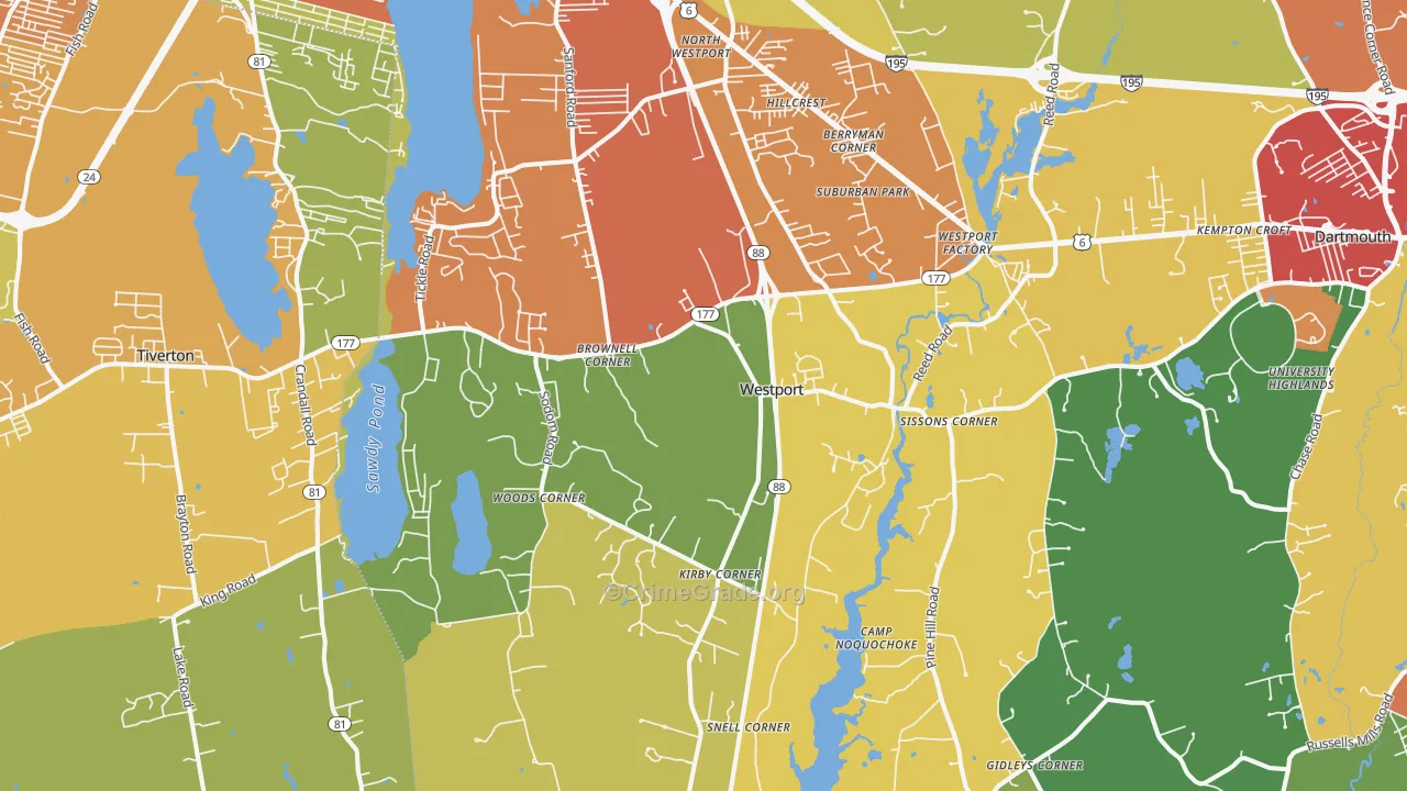 02790, MA Map of Theft Rates