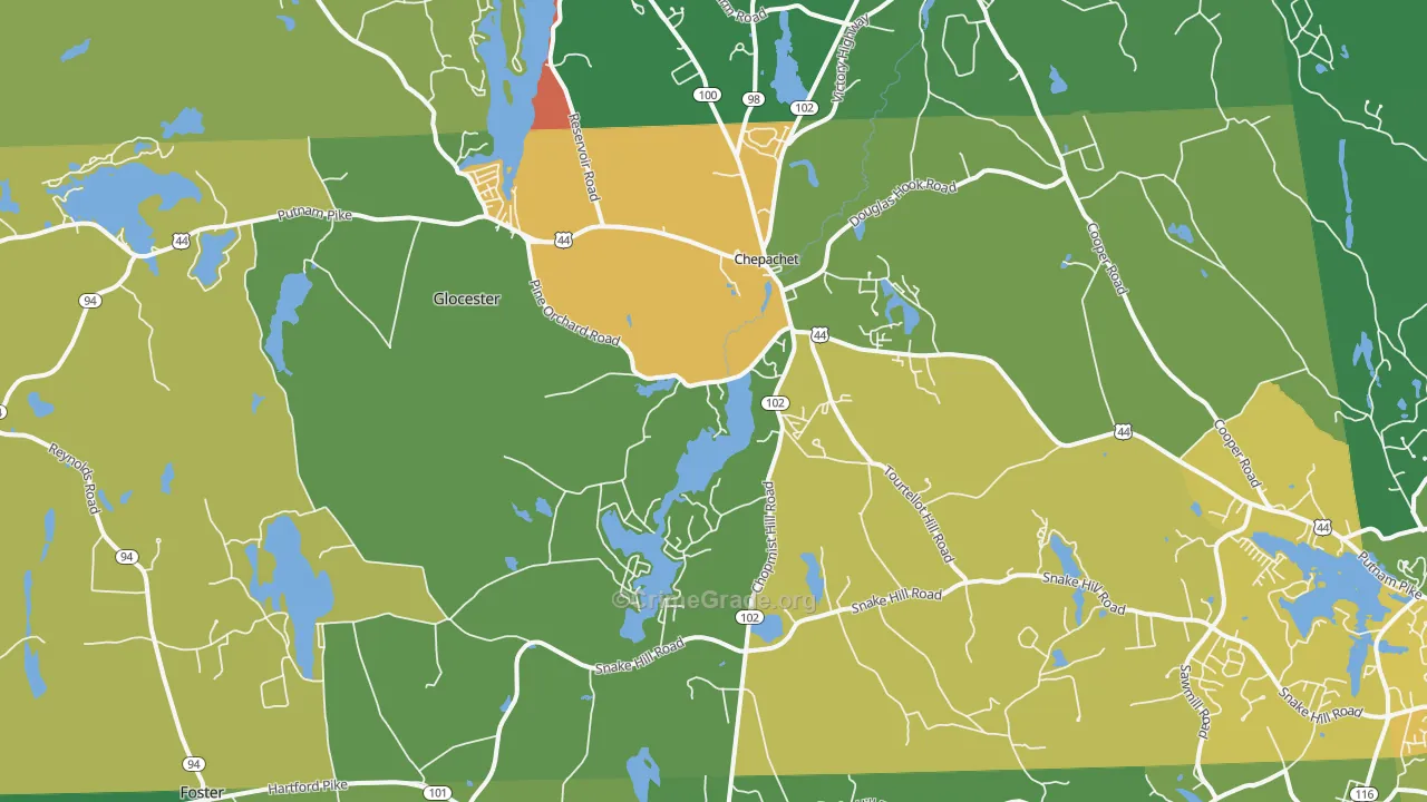 02814, RI Map of Theft Rates