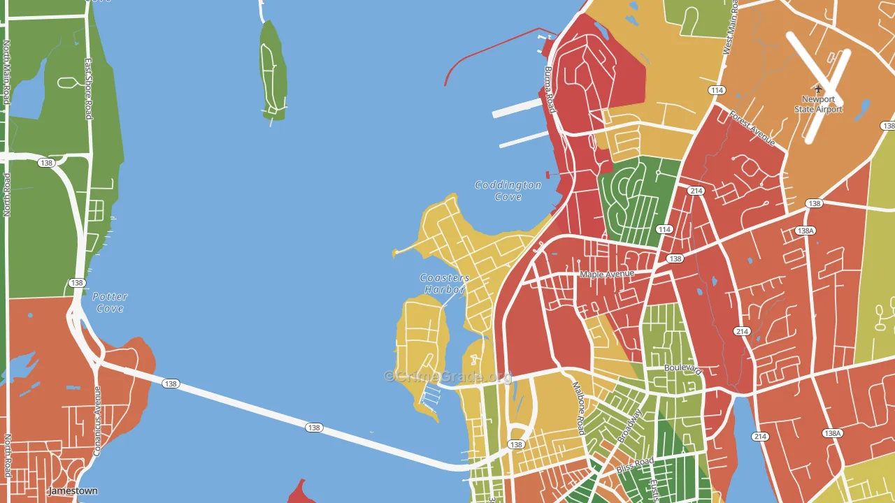 02841, RI Map of Theft Rates