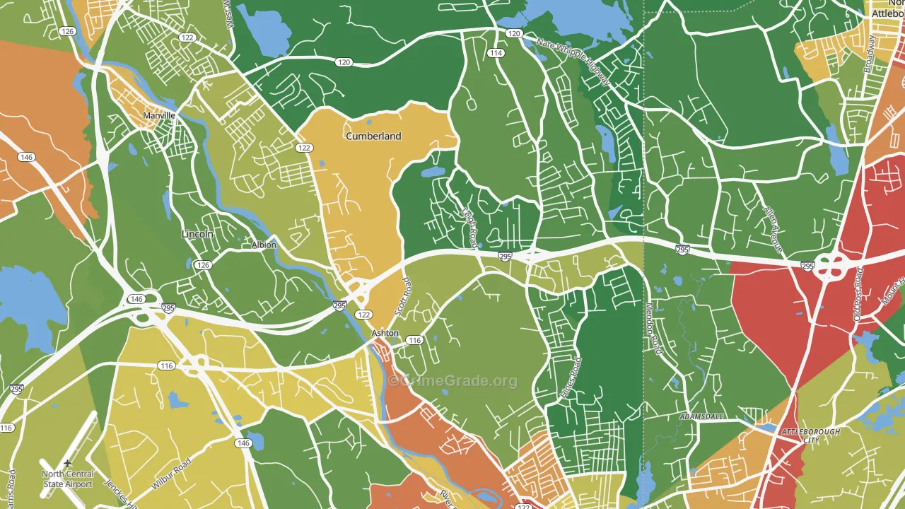 02864, RI Map of Theft Rates