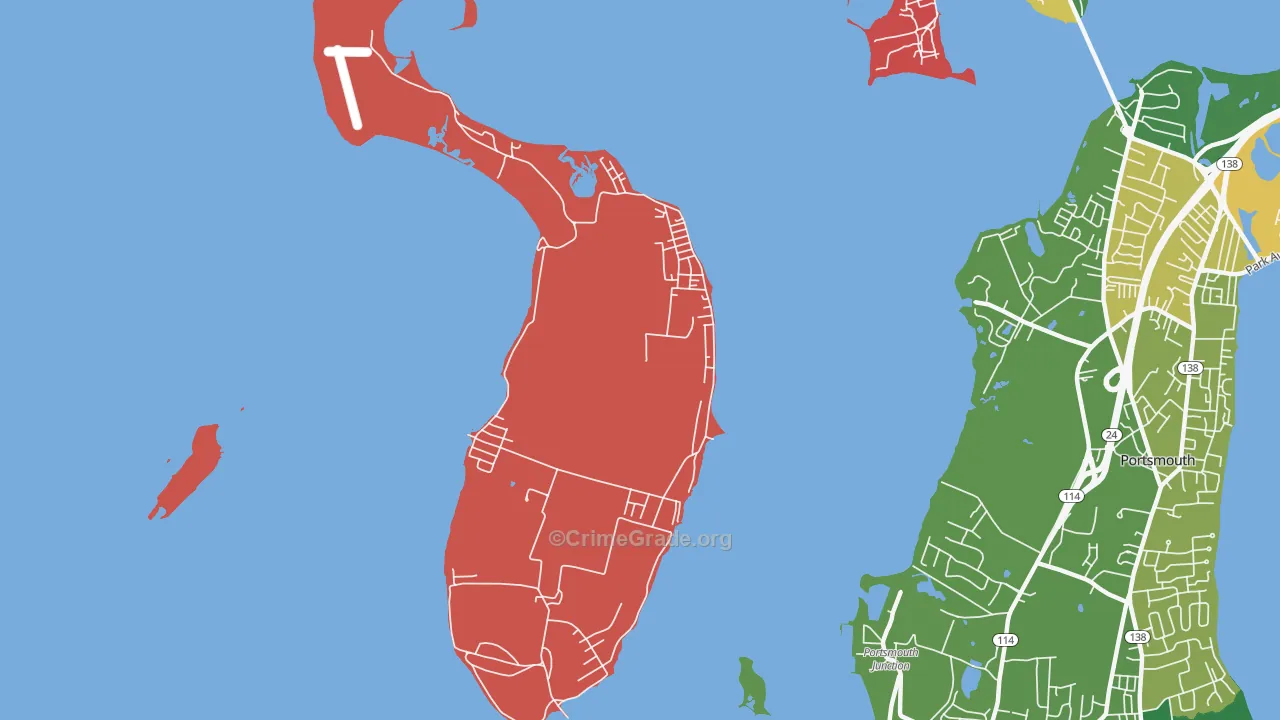 02872, RI Map of Theft Rates