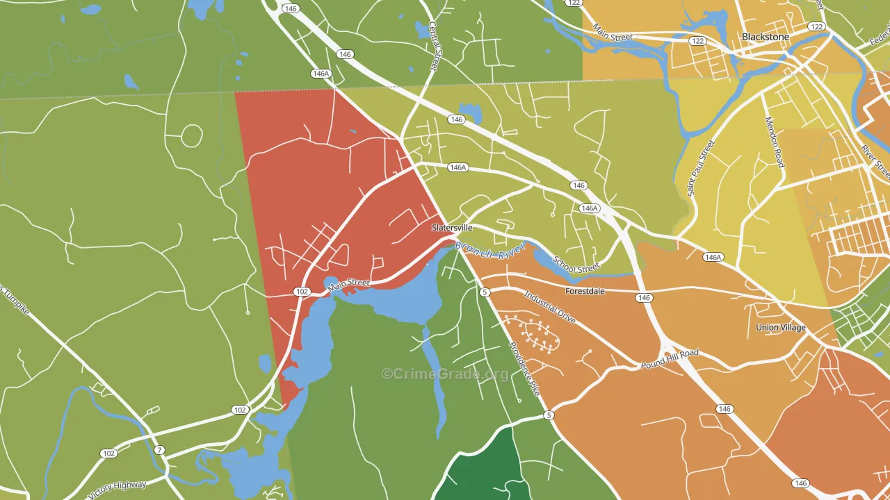 02876, RI Map of Theft Rates