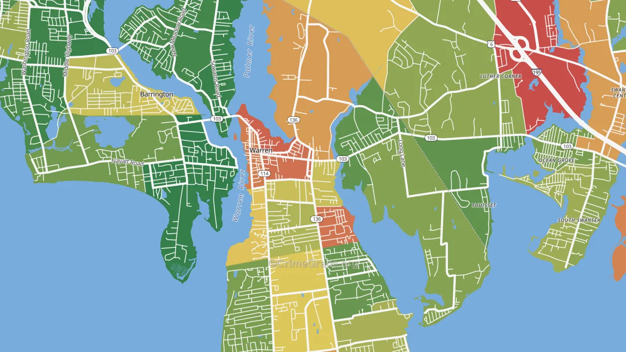 02885, RI Map of Theft Rates