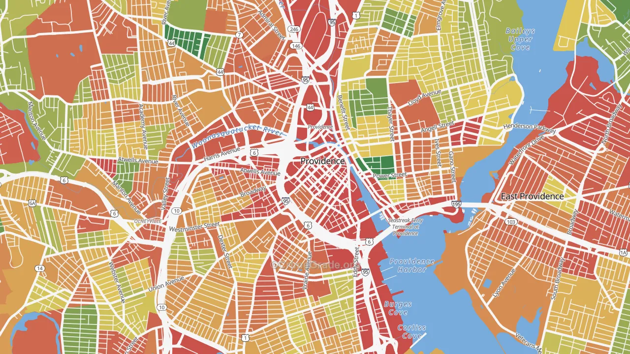 02903, RI Map of Theft Rates