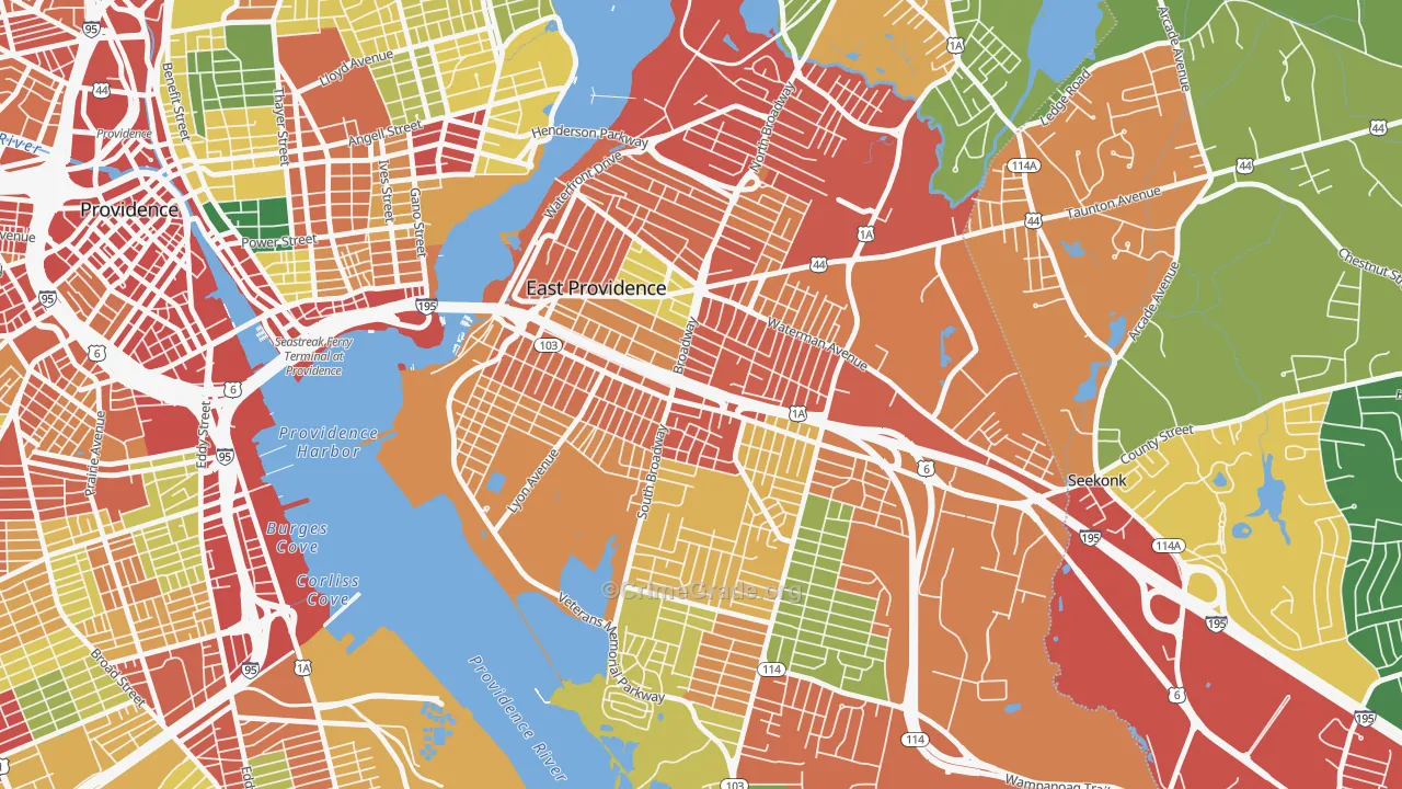 02914, RI Map of Theft Rates
