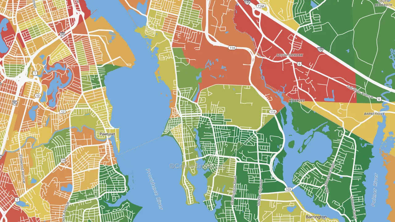 02915, RI Map of Theft Rates