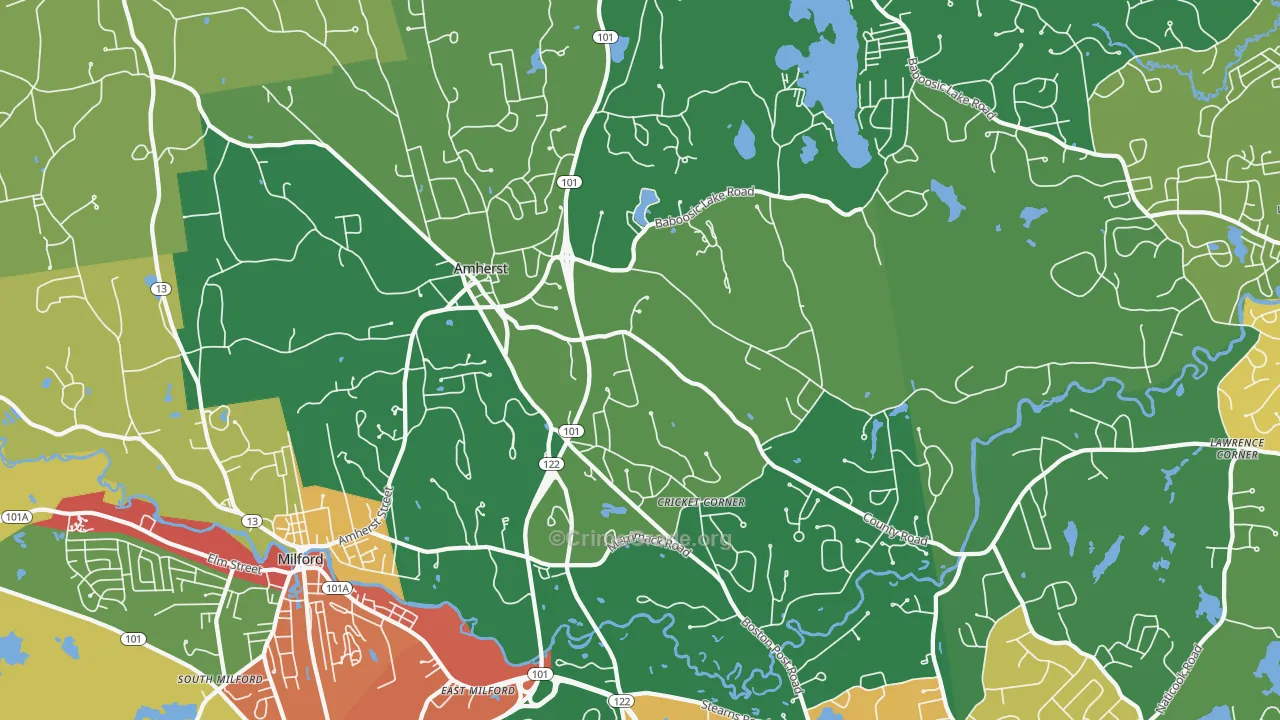 03031, NH Map of Theft Rates