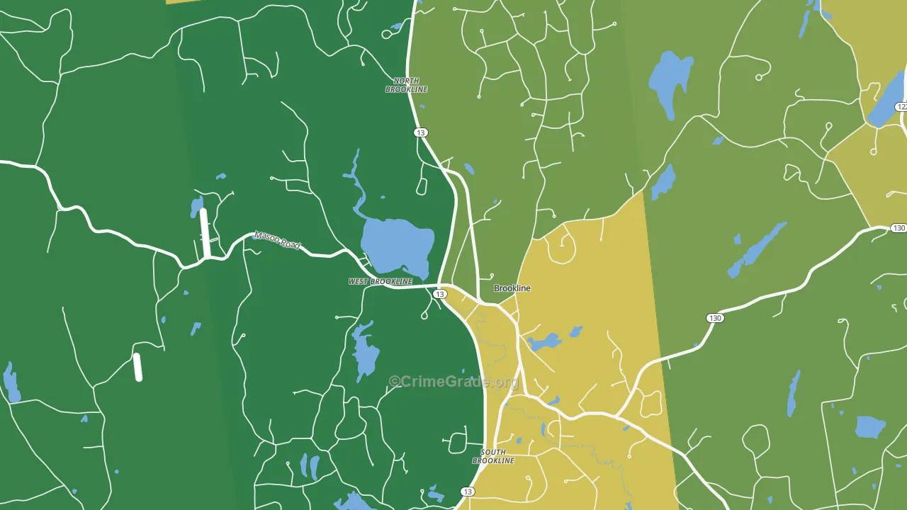 03033, NH Map of Theft Rates