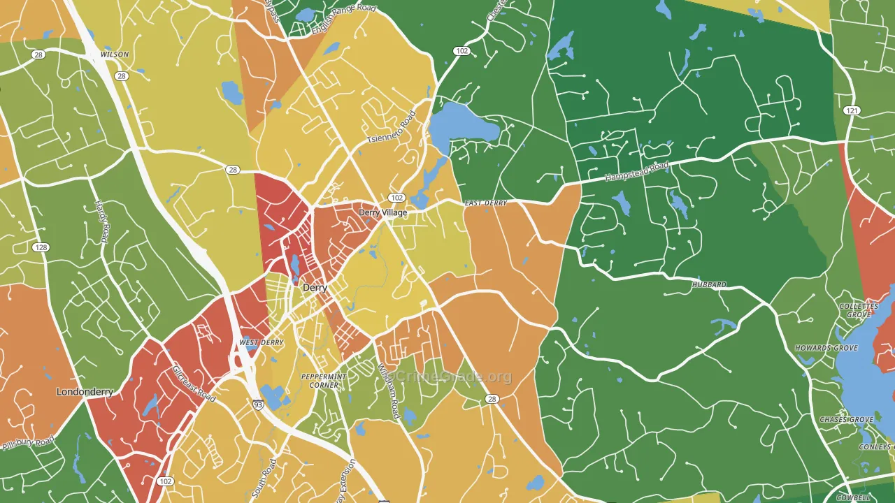 03038, NH Map of Theft Rates