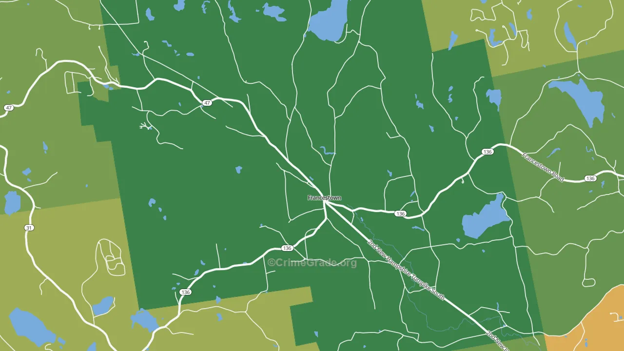 03043, NH Map of Theft Rates