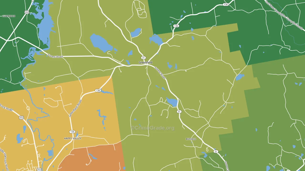 03047, NH Map of Theft Rates