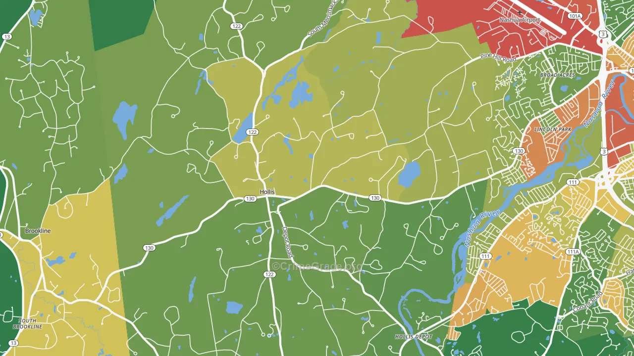 03049, NH Map of Theft Rates
