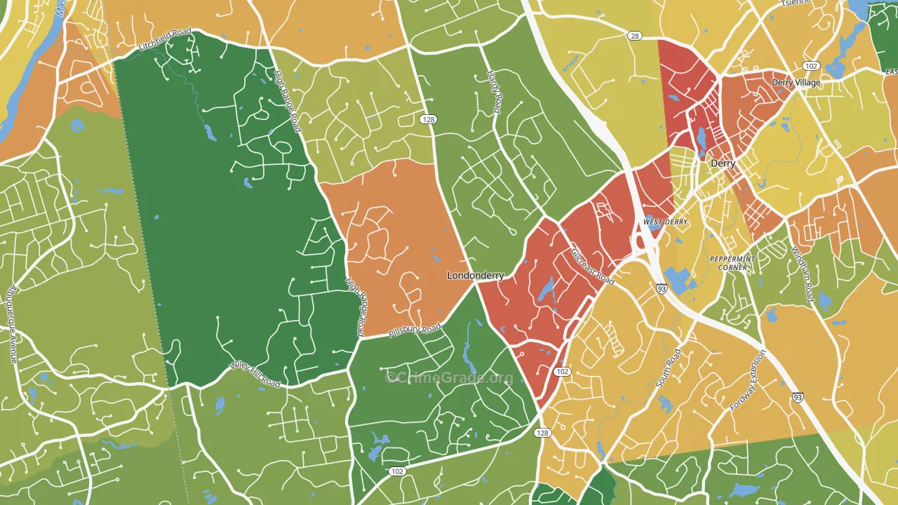 03053, NH Map of Theft Rates